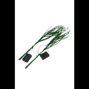 Bethlehem Lights Glitter Sprigs with LEDS Green